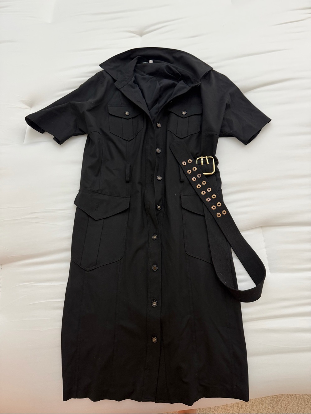 Bill Blass black belted long dress size 2